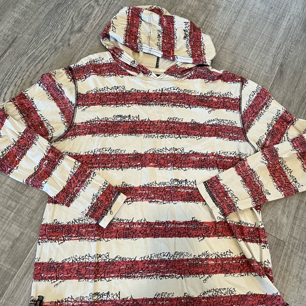 Emerica hooded longsleeve tshirt all over graphic print